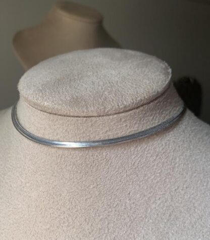 Choker Fita P Silver