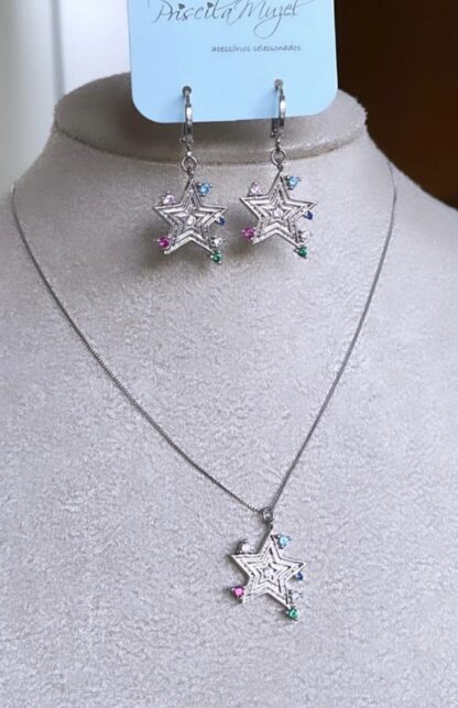 Conjunto Star Colors Silver